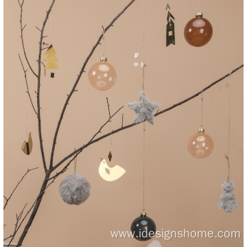 Clear Christmas Glass Ball Ornaments